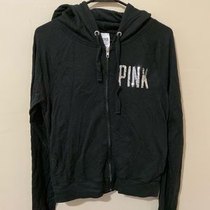 Pink zip up hoodie